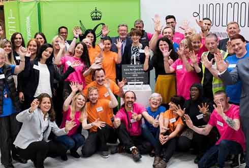 A group picture of all the team at Woolcool