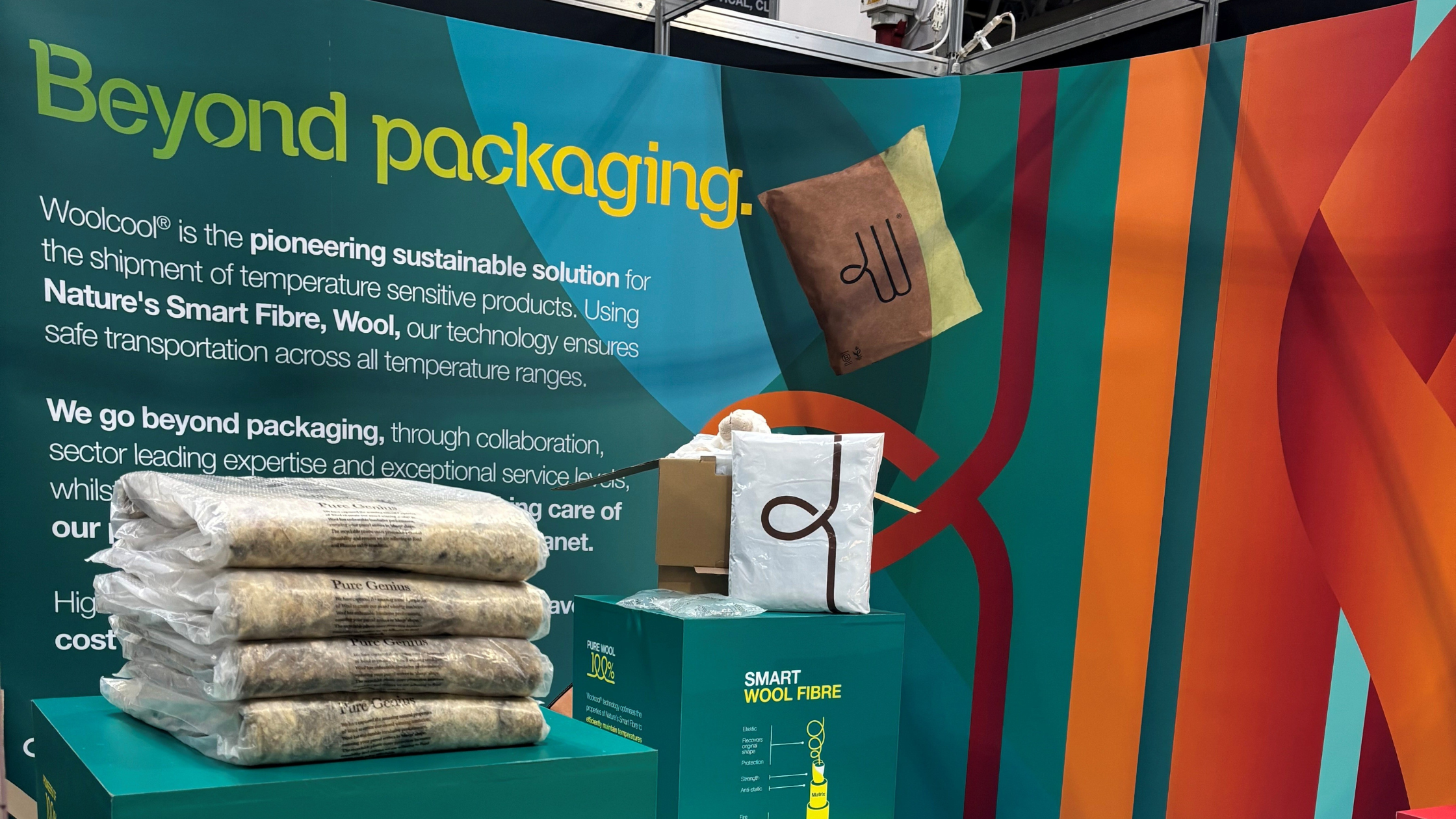 The Woolcool stand at the Pharmacy Show NEC